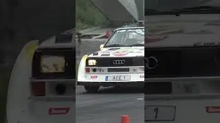 Epic Launch of the Audi Quattro S1 Sport! Feel the Power! 🚗💨 #short #audiquattro #rally