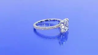 Classic solitaire engagement ring 2.53 (ctw) D VS1 in 14k white gold 1001 0189