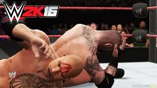WWE 2K16 - Xbox One PS4 Gameplay 1080p 60fps Extreme Rules Randy Orton vs The Rock