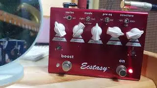 Ecstasy Red Distortion (Bogner) + Fender Guitar + Lindy Fralin Pickups + Fender Blues Deluxe Amp