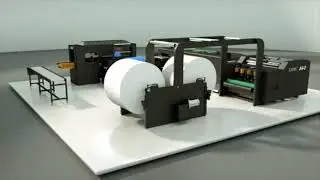 CHMA4-2 Compact A4 cut size sheeting and packaging production line