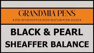 SHEAFFER OVERSIZE BALANCE FOUNTAIN PEN