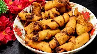 Potato Roll Snacks। जब लोग हो ज्यादा समय हो कम बनाओ ऐसे समोसा। Somosa Fingers । Aloo , Maida Recipe