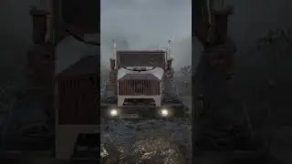 FAUN L912 5050A в дороге под дождем