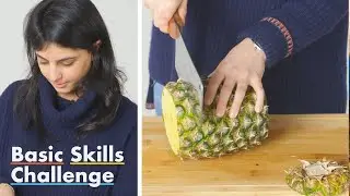 50 People Try to Cut Pineapple Rings | Epicurious