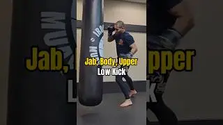 Simple & Effective Low Kick Combo 💥 #muaythai #martialarts #muaythaitraining