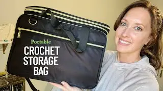 Large Crochet Carry Bag &ndash; Clear Top Yarn Storage Organizer