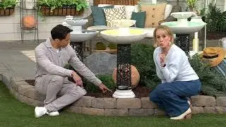 Temp-tations Outdoors Woodland or Mosaic 2-Tier Lit Fountain on QVC