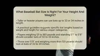 What Baseball Bat Size Is Right For Your Height And Weight? - Baseball Equipment Hub