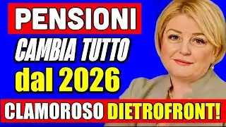 PENSIONI ULTIM'ORA CLAMOROSO 👉 DIETROFRONT DEL GOVERNO SULLA MANOVRA! CAMBIA TUTTO 💸