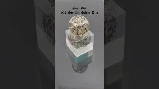 Кость 08 - D6 из серебра 925 пробы