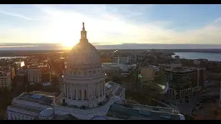 Over Madison, WI in Autumn | Drone Highlights