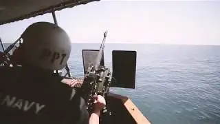 USS Monsoon PC-4 Gun shoot 50cal 240B mar 2018