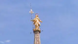 1000003271 hn00941 bm0607 kk ita142 mailand kathedrale tuerme statue 1 statue,himmel,gold,mailand,it