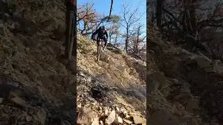 Riding a sick black trail in the middle of winter #mtb #mtblife  #emtb