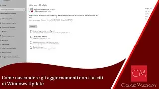 Come nascondere gli aggiornamenti non riusciti di Windows Update