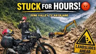 Stuck for Hours Due to Landslide 😓 Dong Valley to Hayuliang | Solo Northeast Ride 