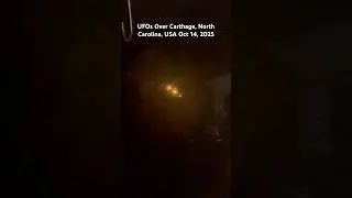 Three Orange UFOs Over Carthage, North Carolina, USA Oct 14, 2025 UFO UAP Sighting News. 👽 Alien