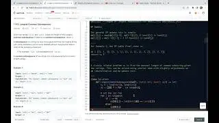 leetcode 1143. Longest Common Subsequence - DP solution