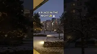 ⛄️A PLACE IN THE NIGHT ✨️ #viralvideo #music #halmstad #shorts #nature #snow #2026