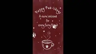 [Preview] Cozy Dog Cafe Chalkboard Digital Signage | Hand-Drawn Paw-lidays MP4