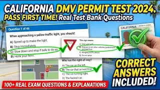 California DMV Permit Test bank  questions with correct answers  202320244