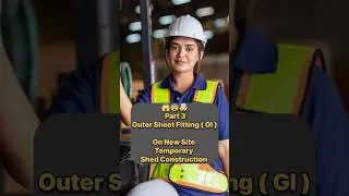 P3😱GI sheet fitting | temporary shed for material storage | temporary shed construction#vipcivilian