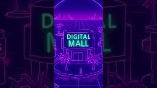 Scifi Ambient Vapor Wave Bacround Tron Ares 80s Retro Future Drone Music Metalic Synth Digital Mall