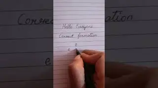 #graphology #handwritingtips #lowercaseletter'e' correct formation helps to grow to achieve success.