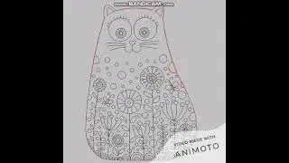 Cute cat redwork 01 machine embroidery design