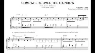Keith Jarrett - Somewhere Over The Rainbow (2016) - Transcription