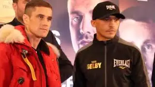 CLASSIC ALL-BRITISH DUST-UP! - RICKY BURNS v LEE SELBY (OFFICIAL) HEAD-TO-HEAD @ PRESS CONFERENCE