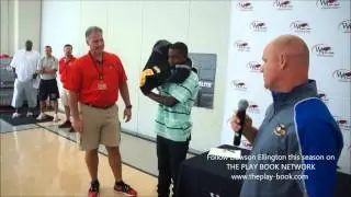 Erik Richards Presents Dawson Ellington With His Eastbay All-American  Jersey