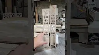 Custom PVC millwork screen panel for a porch. #architecture #carpentry #maker #cncrouter