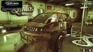 A serial killer prisoner and a scrap metal ghost car on Halloween night. (GTA Online)