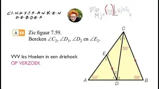 F en Z figuren en andere hoekreken regels gebruiken Hoeken in driehoek met driehoeken berekenen H7