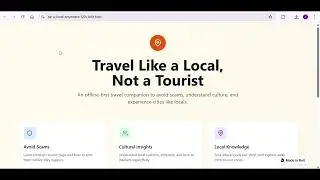 Be a Local Anywhere &ndash; Travel Smarter & Safer |  Hackathon by MiniMax and Bolt