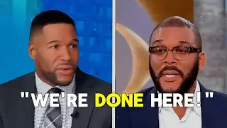 Tyler Perry WALKS OFF Good Morning America Interview After Heated Clash With Michael Strahan.