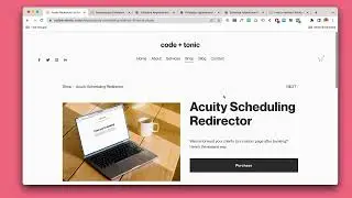 Acuity Scheduling Forwarding &mdash; Redirect visitor to external custom page