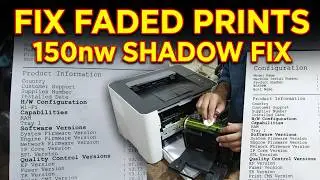 how to fix Hp colour LaserJet 150nw fade shadow doubling printer  Problem Solution