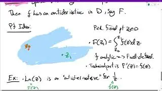 Section 5.4, Analytic and Simply Connected Domain Implies Antiderivative