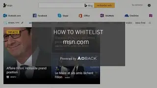 AdBack Tutorial: How to deactivate your adblocker on msn.com?
