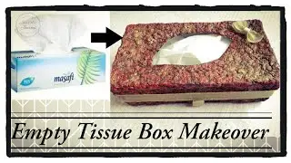 Empty Tissue Box Makeover/Tissue Box Reuse Ideas/Best Out Of Waste Ideas/Craft with Tissue Box/ Ep 7