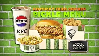 ASMR - KFC PICKLED MENU - Retro's Food Court 🥒