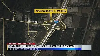 Pedestrian hit, killed on I-55 South Frontage Road in Jackson