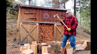 Peaceful Firewood Chopping - No Talking Just Chopping