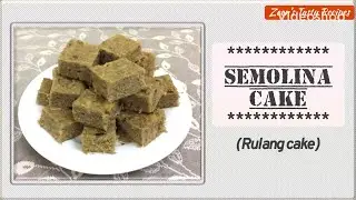 Semolina savory beef cake