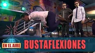 David Bustamante, Buenafuente y Berto se marcan unas flexiones - En el aire