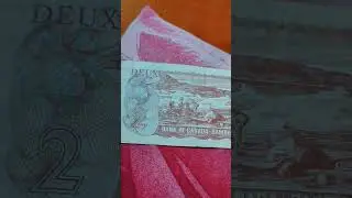 🇨🇦 Canada Currency 🇨🇦 || Canadian 2 Dollars || Canada Money || Canada Banknotes #shorts