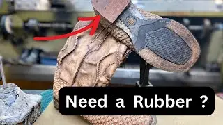 How to Replace Cowboy Boot Heels ( NO MUSIC, SHOP SOUNDS ONLY ASMR ?